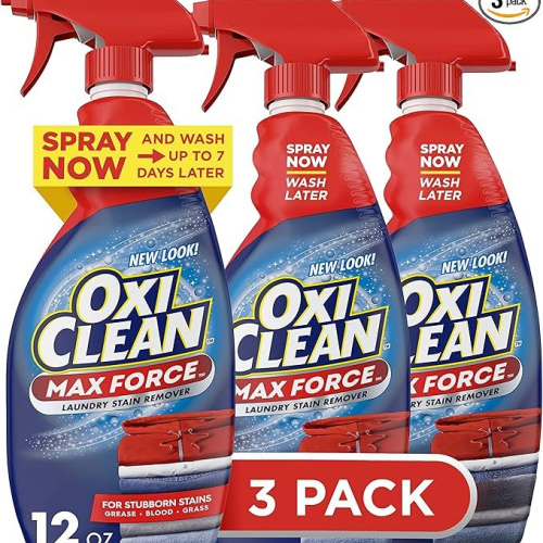 OxiClean Max Force Laundry Stain Remover Spray, 12 Fl. Oz, 3-Pack​